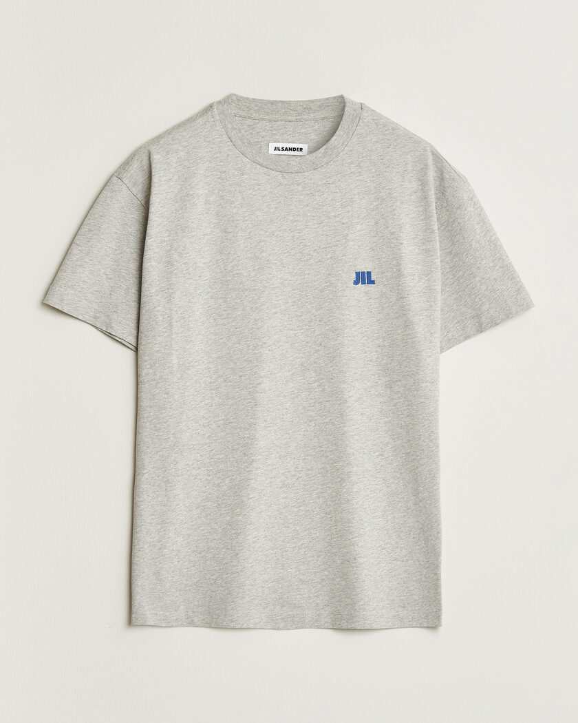 Jil Sander Short Sleeve Jil Logo T-Shirt Light Grey – Grau