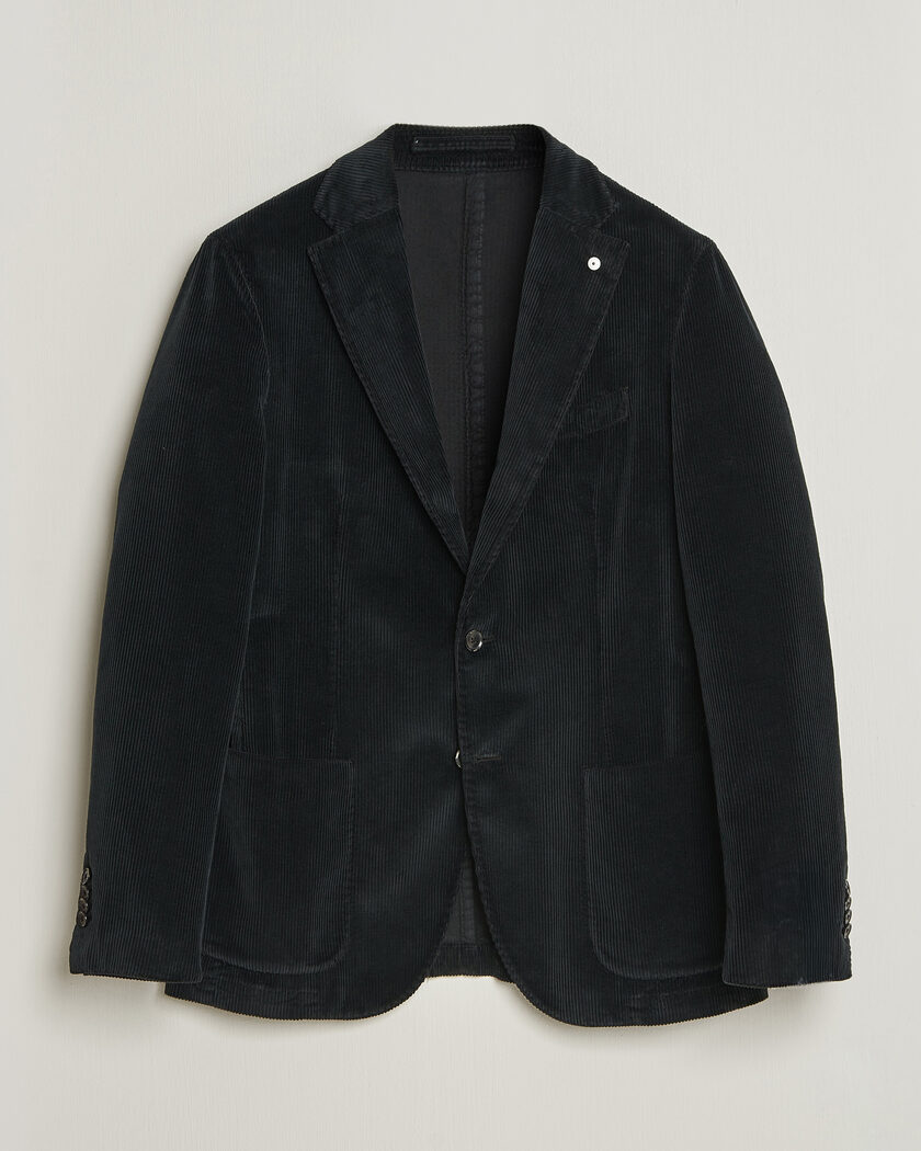 L.B.M. 1911 Jack Corduroy Blazer Black – Schwarz