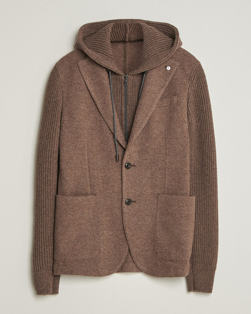 L.B.M. 1911 Ivan Hybrid Wool Blazer Brown – Braun