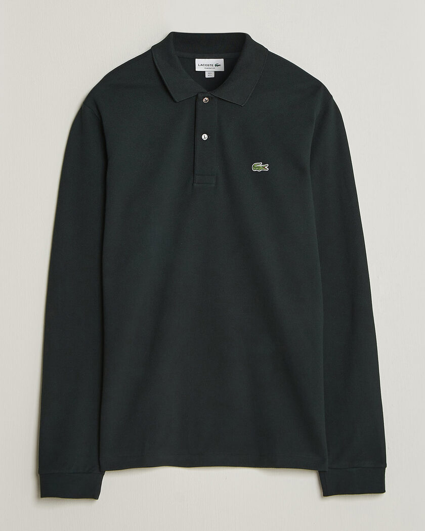 Lacoste Original Long Sleeve Polo Piké Dark Varech – Grün