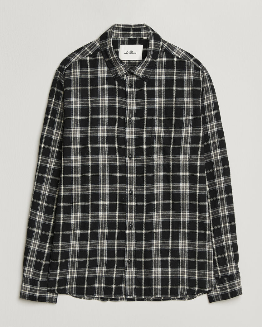 LES DEUX Vintage Check Shirt Black – Schwarz