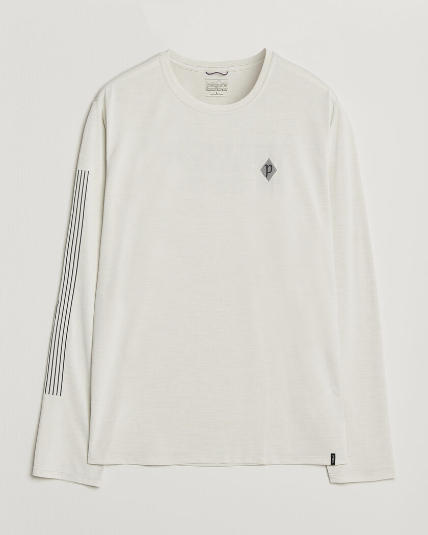 Patagonia Long Sleeve Cap Cool Shirt Dyno White – Weiß
