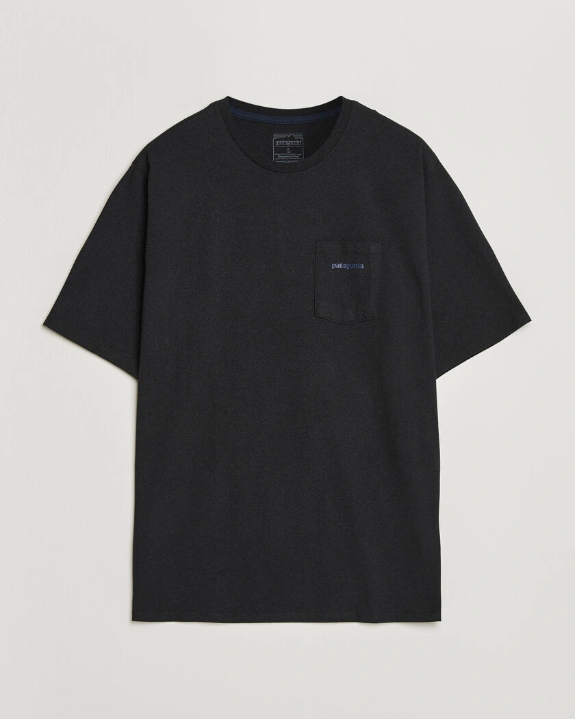 Patagonia Boardshort Logo Pocket Responsibili T-Shirt Ink Black – Schwarz