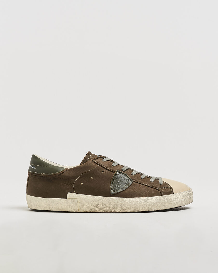 Philippe Model PRSX Low Top Suede Sneaker Green – Grün