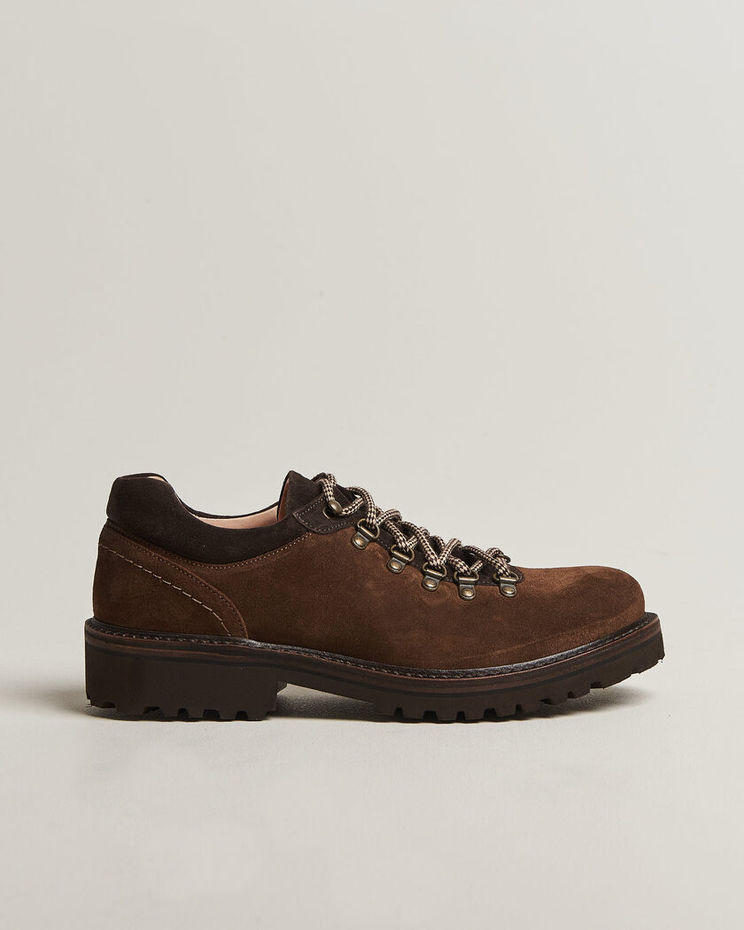 Astorflex Forflex Low Mountain Shoe Dark Khaki Suede – Braun
