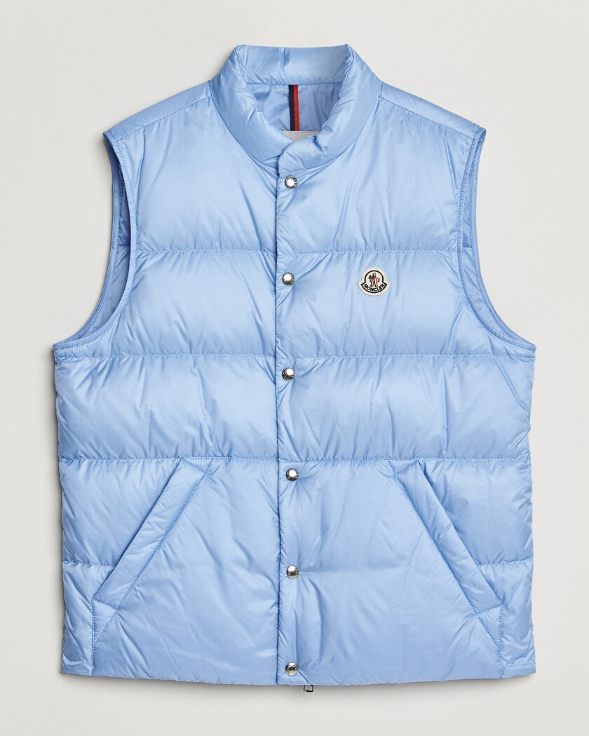 Moncler Tuquerouye Down Vest Light Blue – Blau