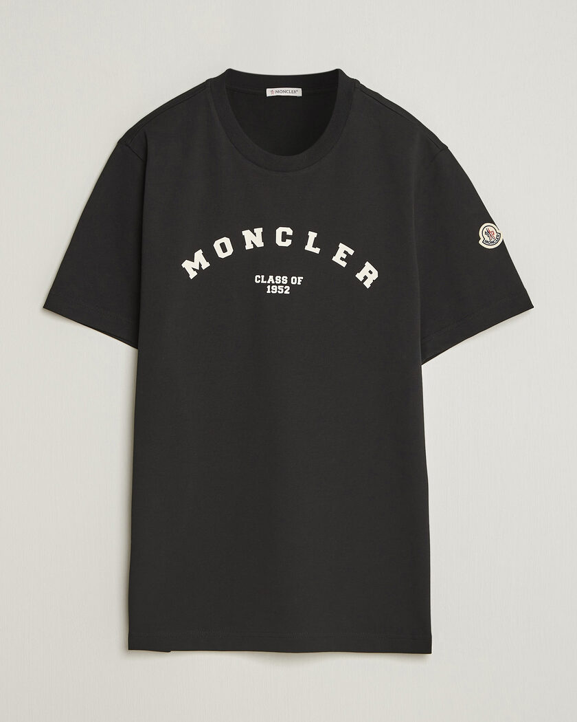 Moncler College Logo T-Shirt Black – Schwarz