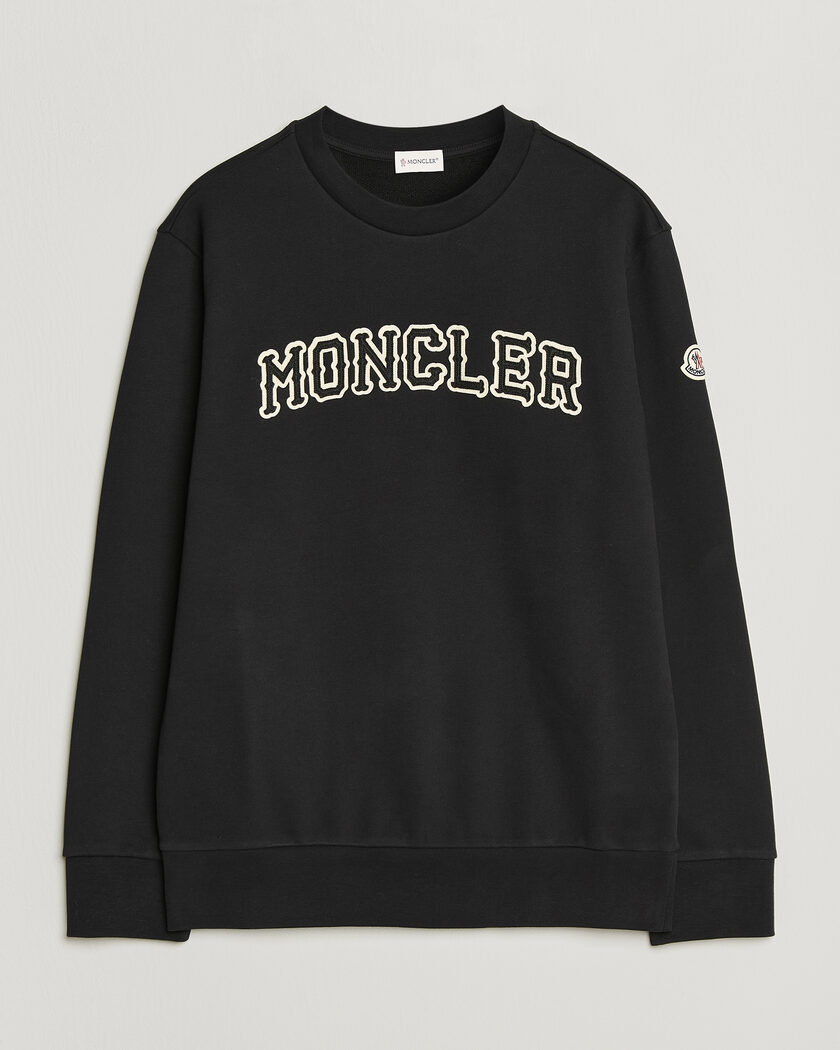 Moncler College Logo Sweatshirt Black – Schwarz