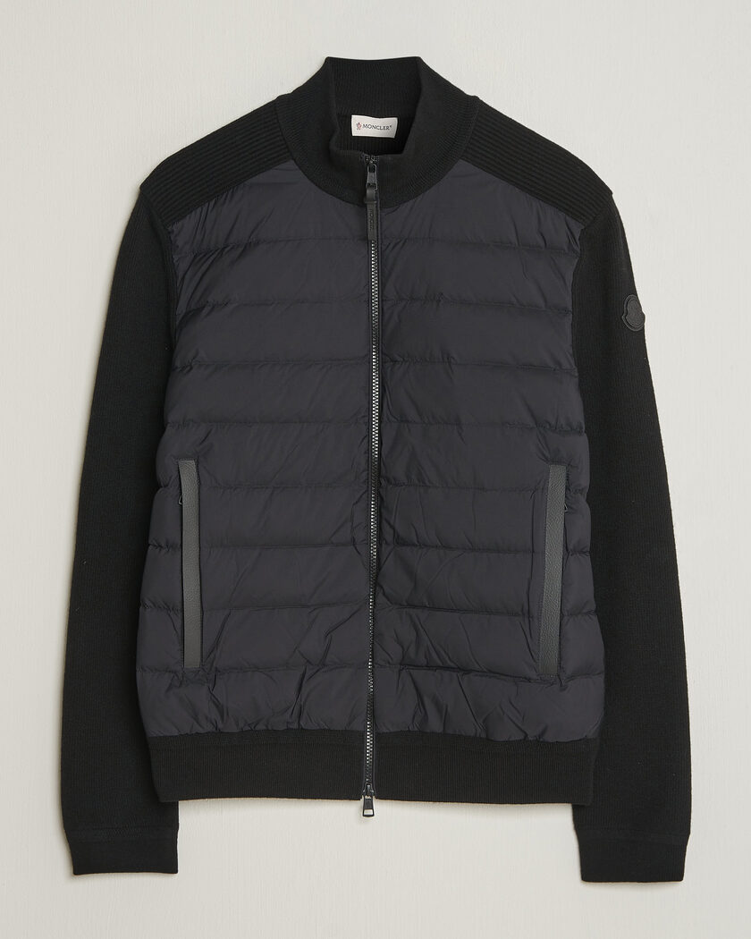 Moncler Wool/Cashmere Hybrid Jacket Black – Schwarz
