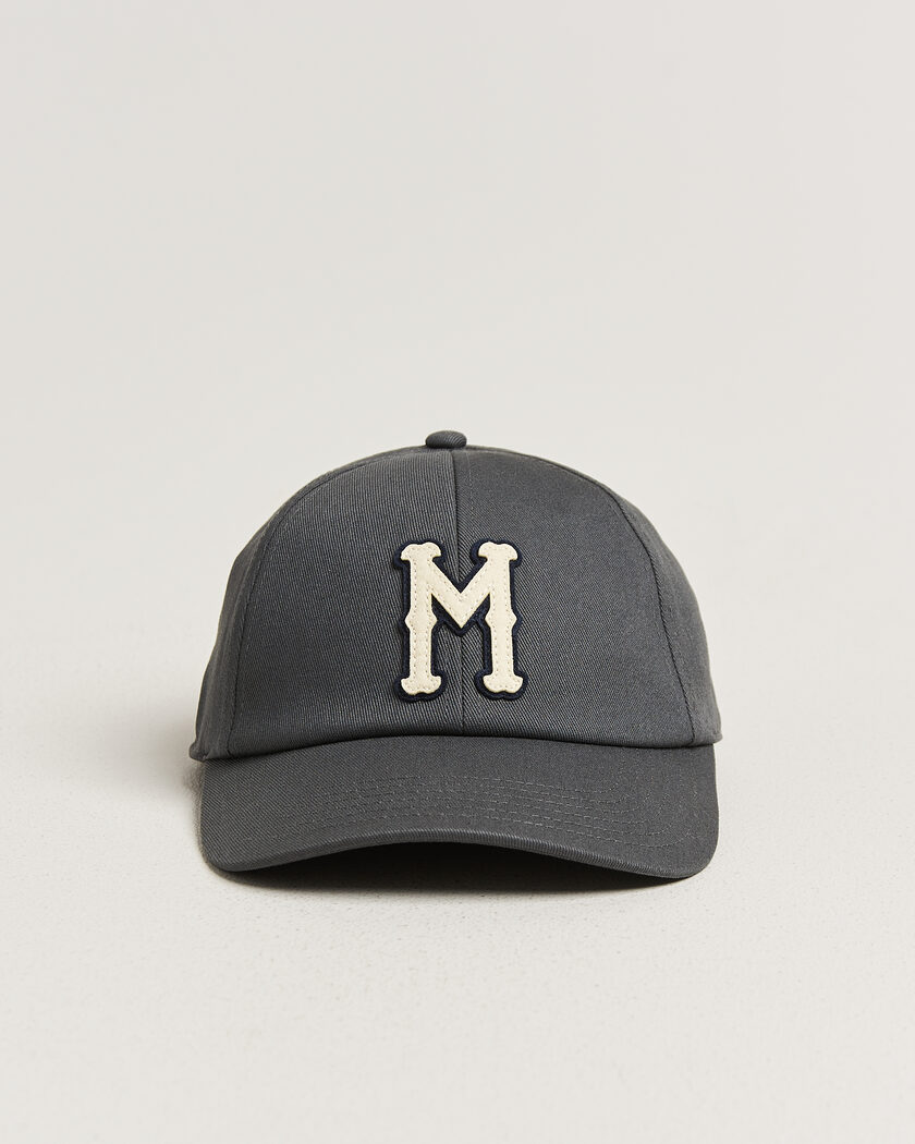 Moncler College Logo Baseball Cap Grey – Grau
