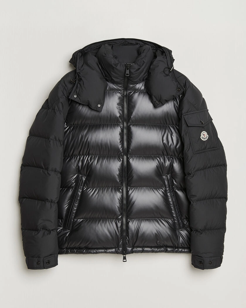 Moncler Maya Bi-Material Jacket Black – Schwarz