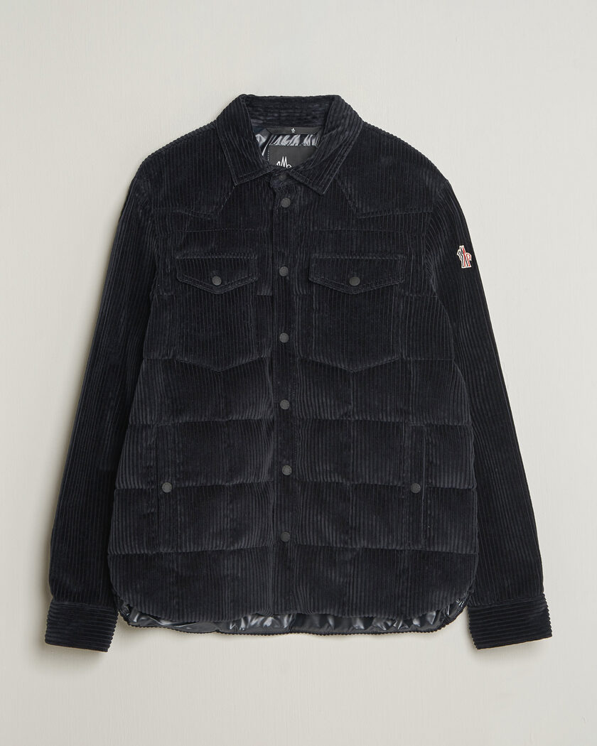 Moncler Grenoble Gelt Corduroy Shirt Jacket Navy – Blau