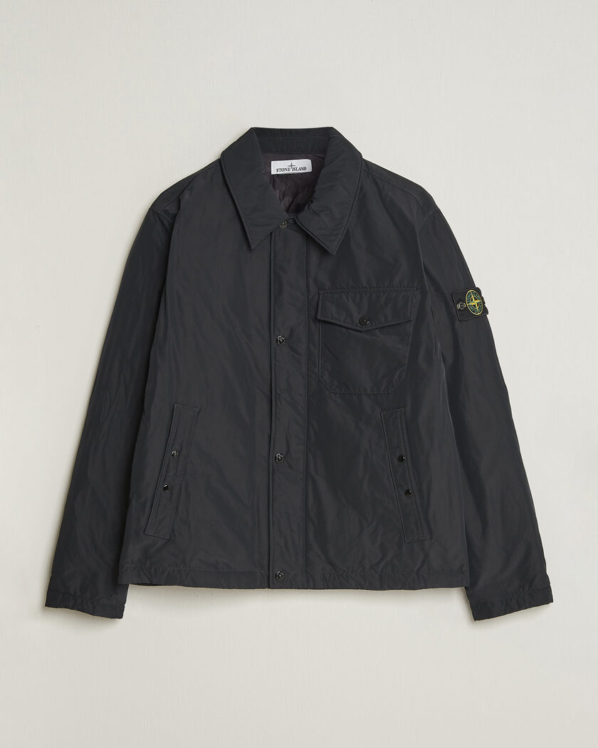 Stone Island Micro Twill Padded Jacket Black – Schwarz