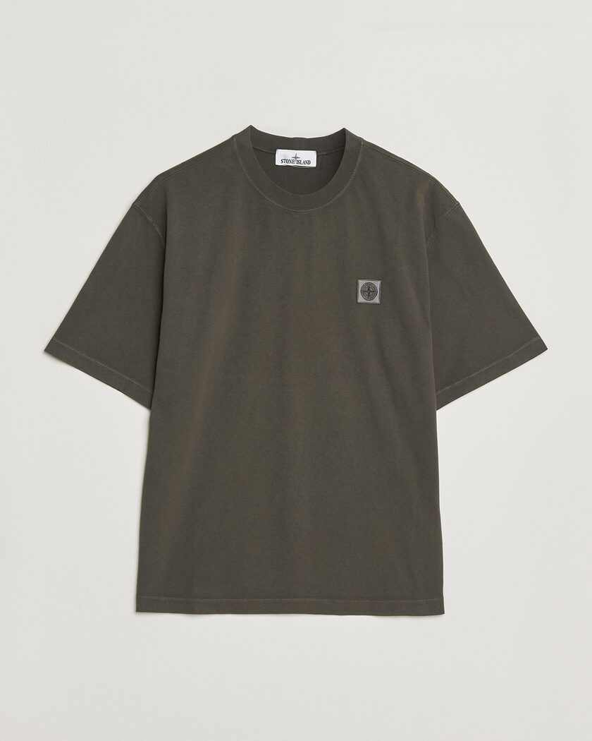 Stone Island Combed Organic Cotton T-Shirt Coal Grey – Grau