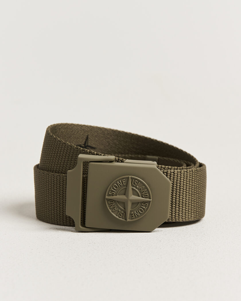 Stone Island Textile Belt Military Green – Grün