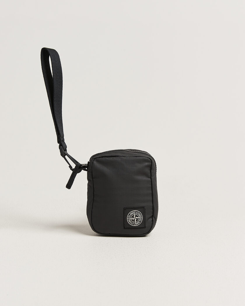 Stone Island Coated Cotton Ripstop Wallet Black – Schwarz