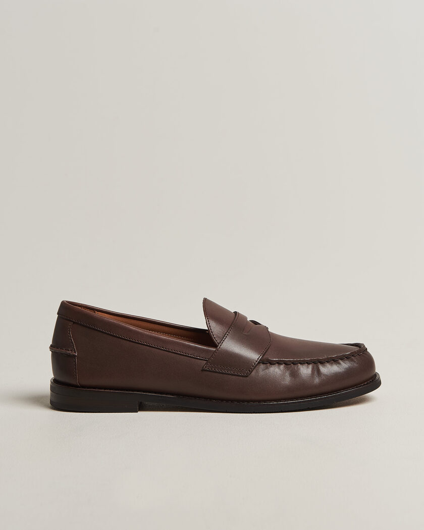 Polo Ralph Lauren Alston Penny Leather Loafers Dark Brown – Braun