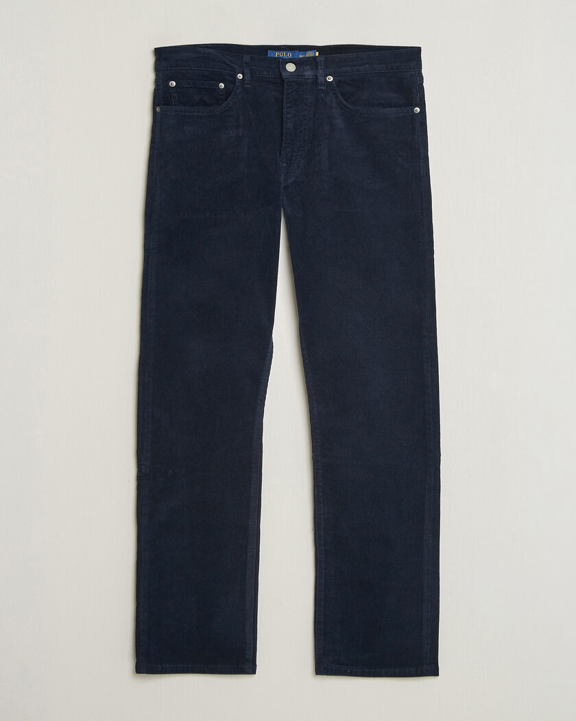 Polo Ralph Lauren Stretch Corduroy Straight Fit Pants Aviator Navy – Blau