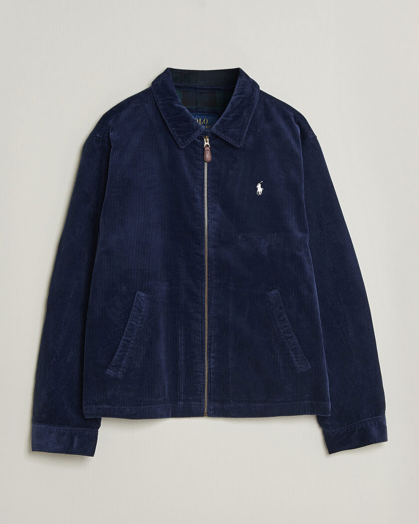 Polo Ralph Lauren Lined Corduroy Windbreaker Newport Navy – Blau