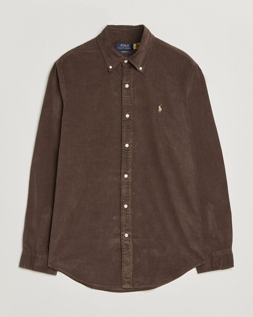 Polo Ralph Lauren Custom Fit BD Corduroy Shirt Nutmeg Brown – Braun