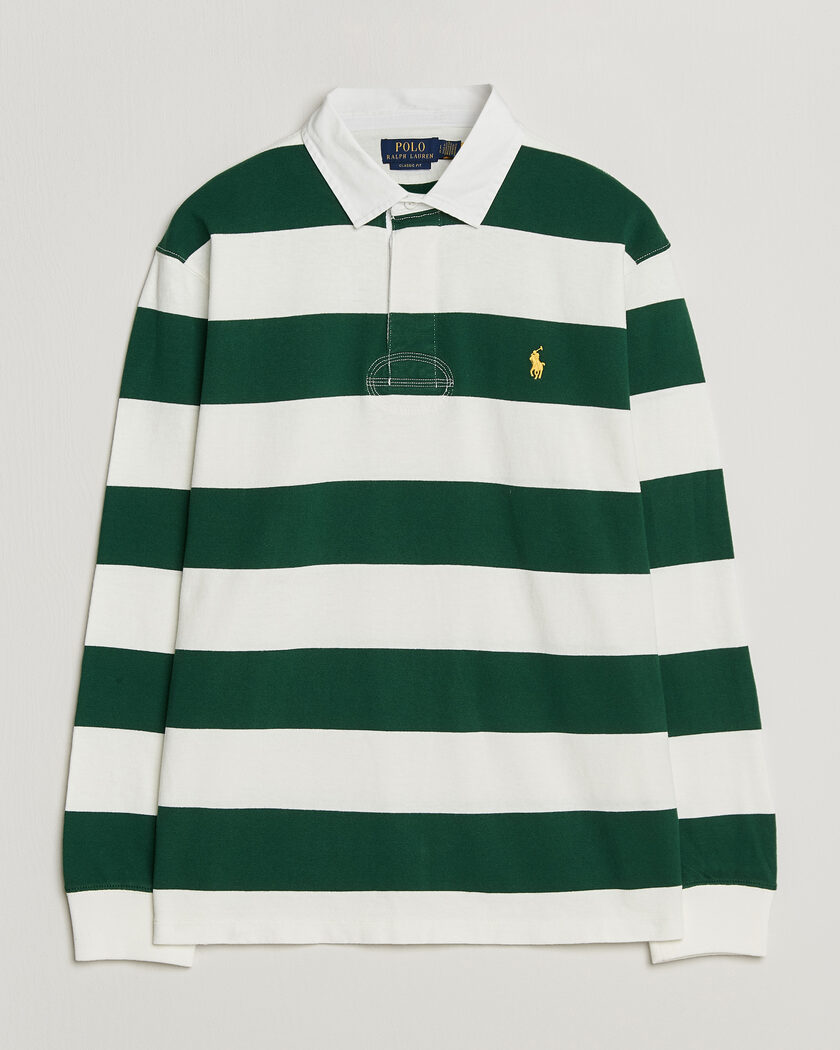 Polo Ralph Lauren Striped Jersey Rugger Cream/Forest – Mehrfarbig