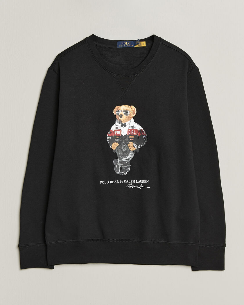 Polo Ralph Lauren Fleece Bear Sweatshirt Polo Black – Schwarz