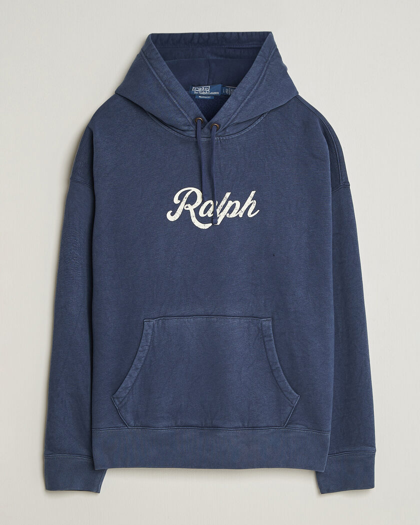 Polo Ralph Lauren Vintage Fleece Logo Hoodie Dark Cobalt – Blau
