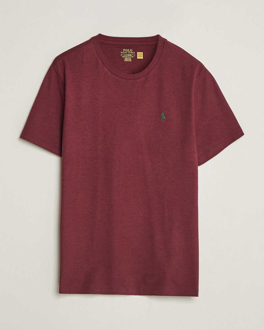 Polo Ralph Lauren Custom Slim Fit T-shirt Spring Wine Heather – Rot