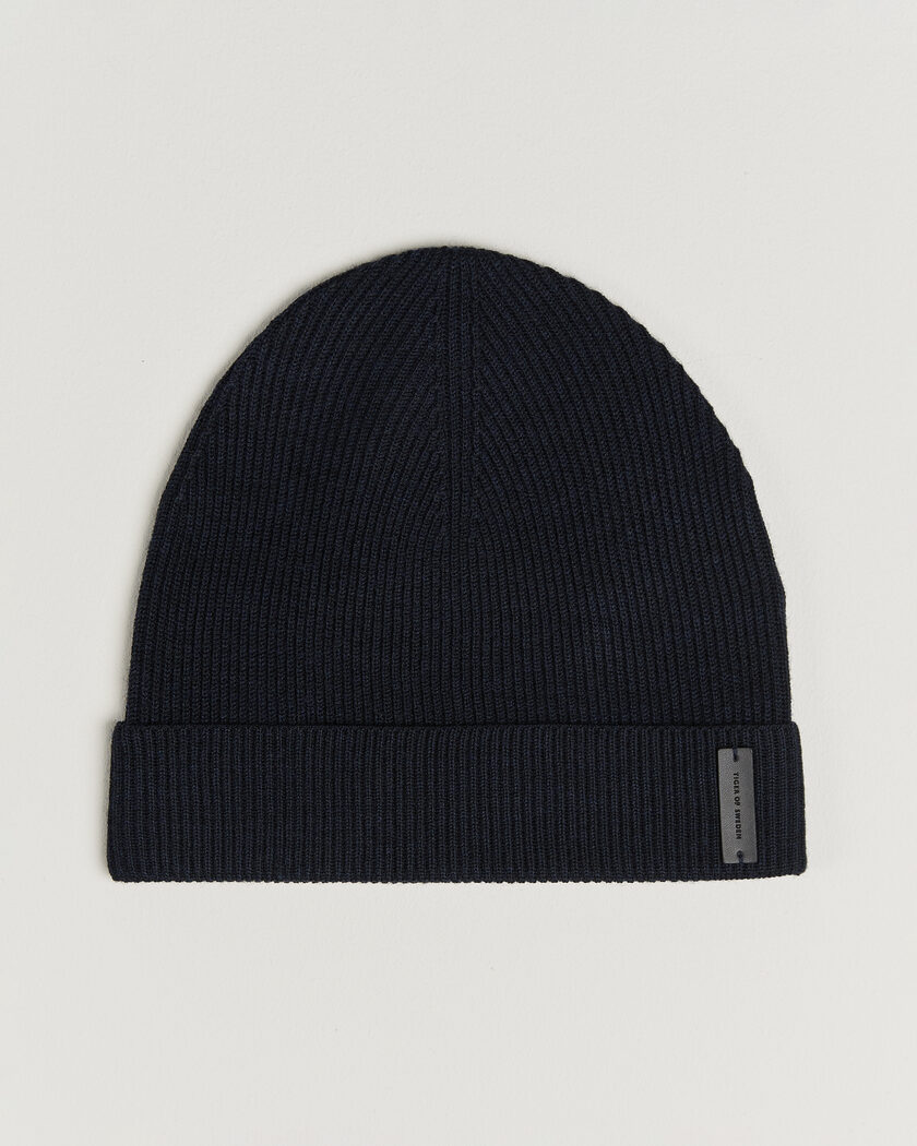 Tiger of Sweden Caldu Wool Beanie Light Ink – Blau