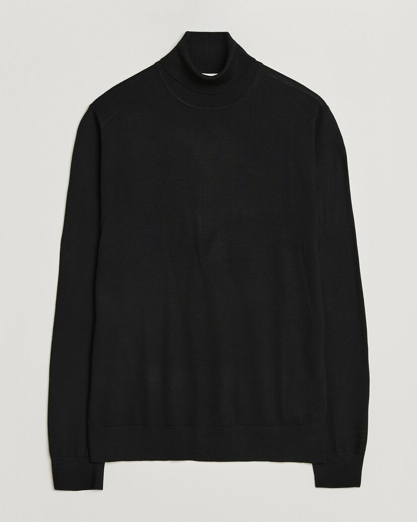 Tiger of Sweden Nevile Extra Fine Merino Polo Black – Schwarz