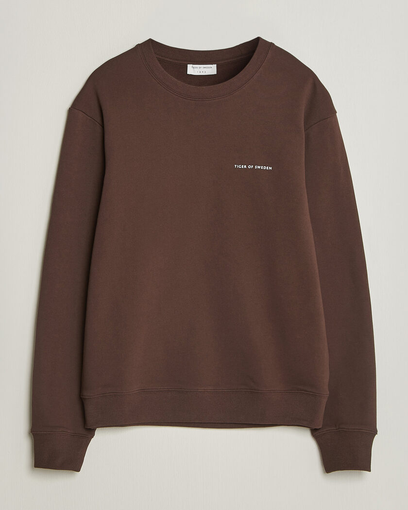 Tiger of Sweden Emerson Crew Neck Sweatshirt Dark Mahogany – Braun