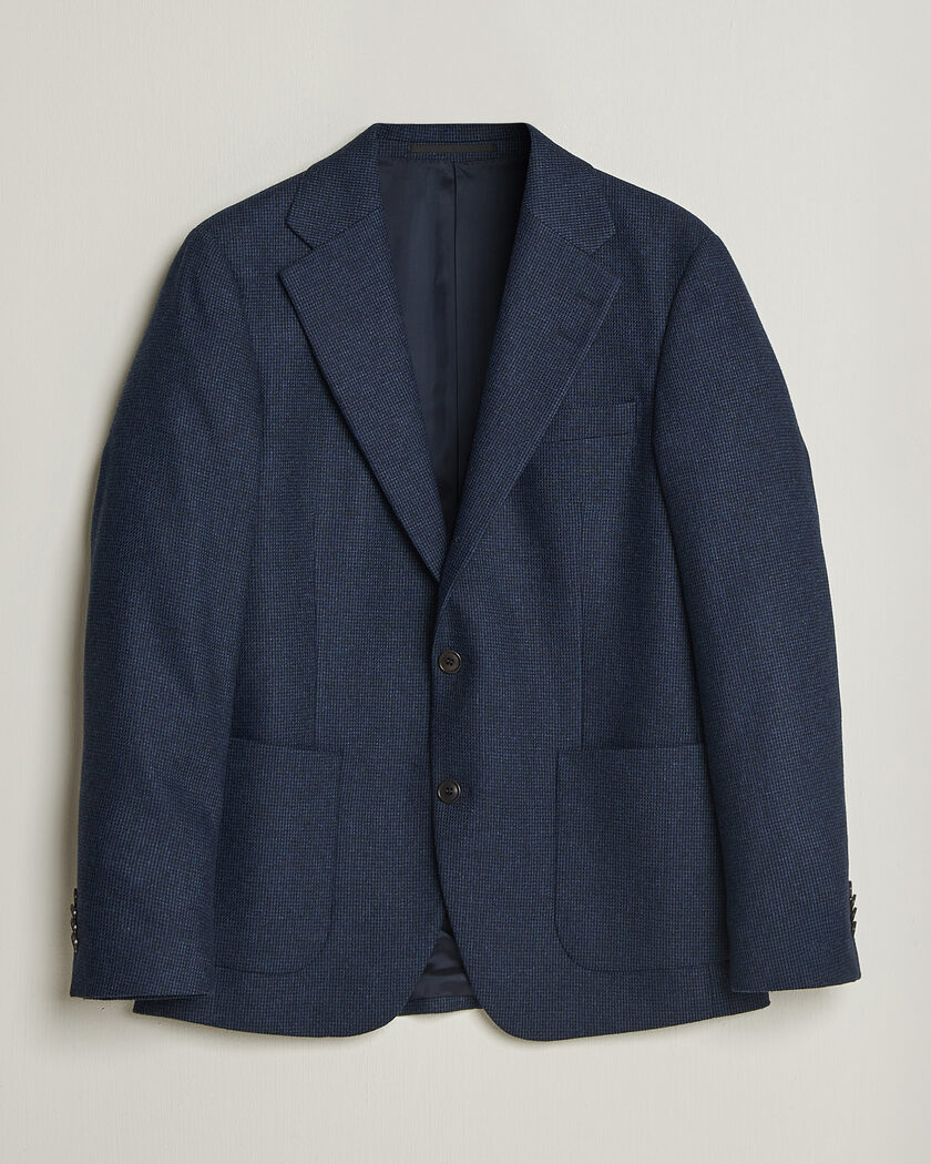 Tiger of Sweden Easer Wool Pepita Blazer Sea – Blau