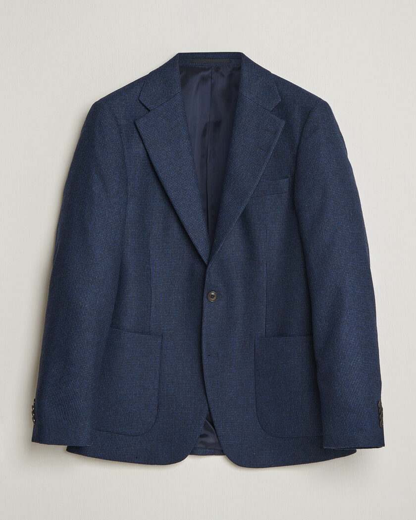 Tiger of Sweden Easer Wool Pepita Blazer Sea – Blau