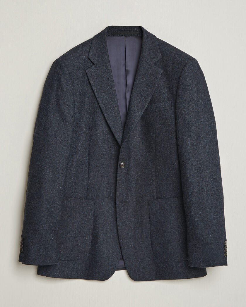 Tiger of Sweden Justin Wool Flannel Suit Blazer Midnight Blue – Blau