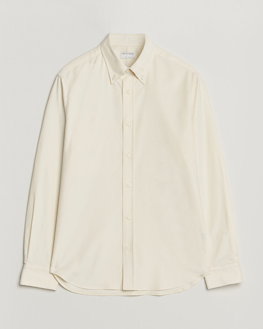 Tiger of Sweden Bjorn Corduroy Shirt Cream White – Weiß