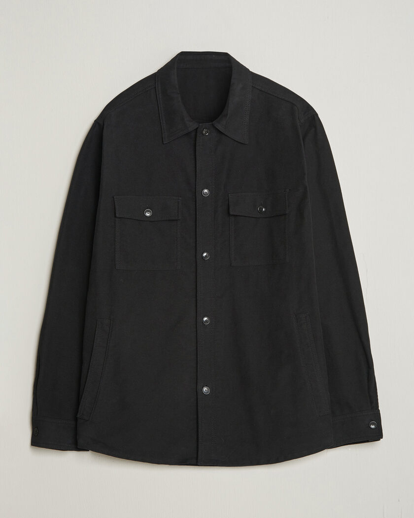 Tiger of Sweden Bishop Cotton Overshirt Black – Schwarz