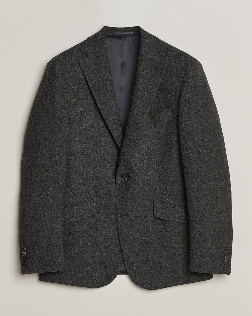 Walker Slater Edward Shetland Wool Donegal Blazer Navy – Blau