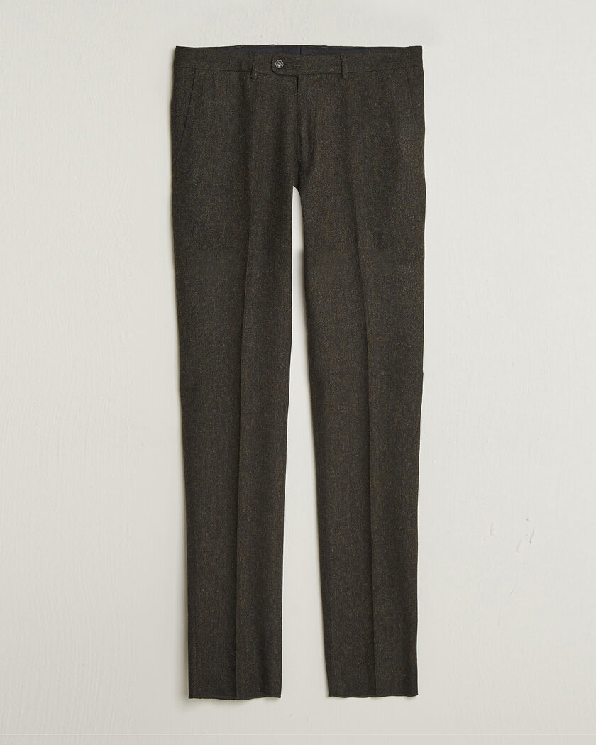 Walker Slater Edward Shetland Wool Donegal Trousers Brown – Braun