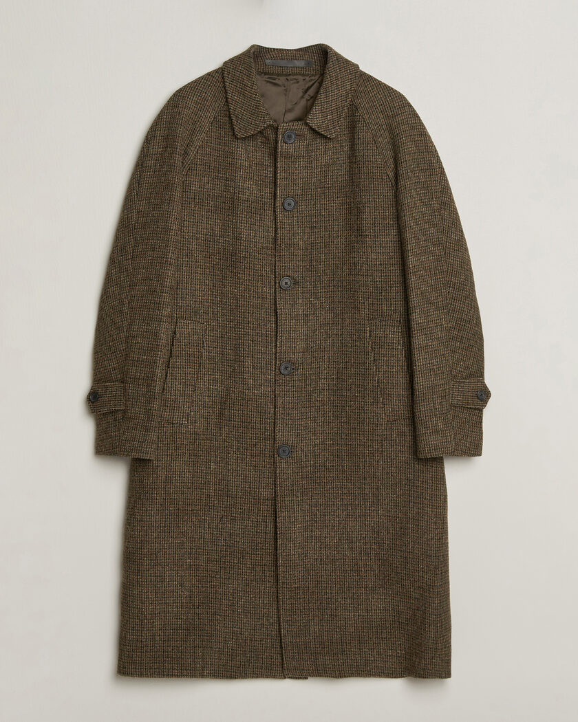 Walker Slater Sherlock Harris Tweed Microcheck Coat Amber Brown – Braun