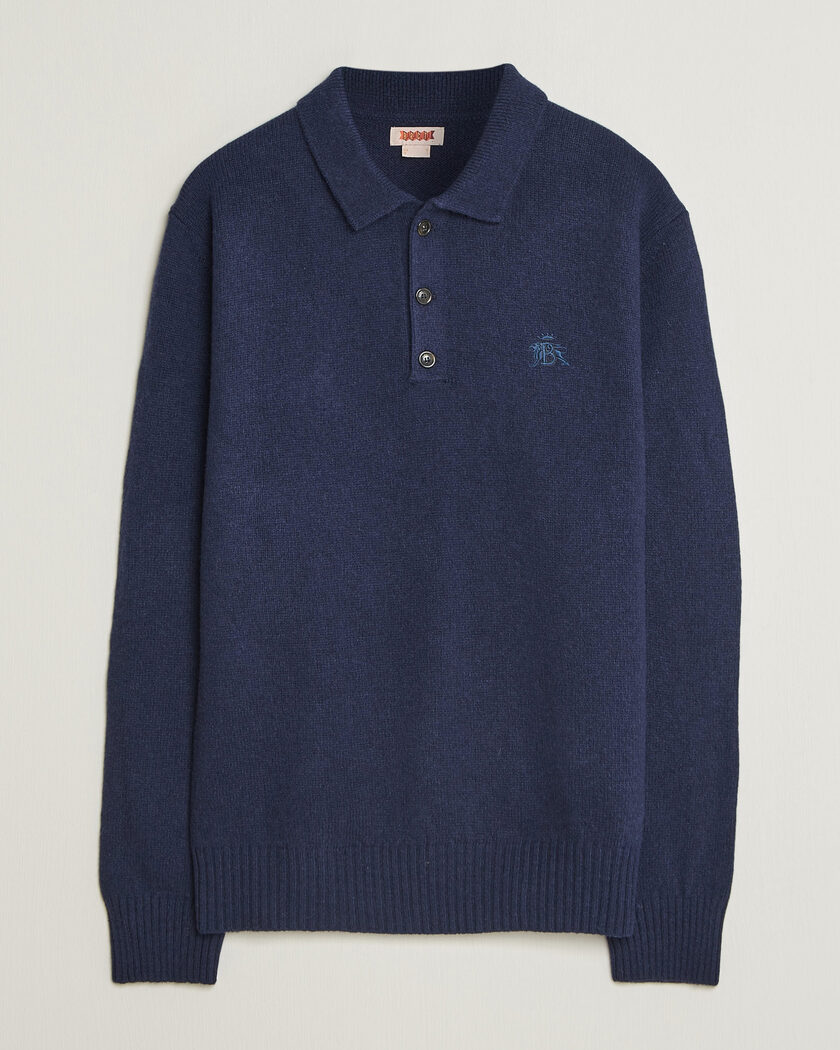 Baracuta Shetland Polo Navy – Blau