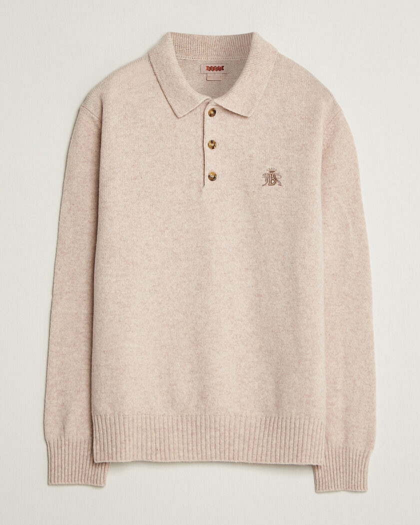 Baracuta Shetland Polo Antique White – Weiß