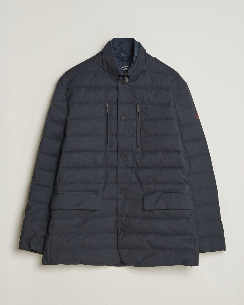 Save The Duck Felipe Padded Flannel Jacket Navy Blue – Blau