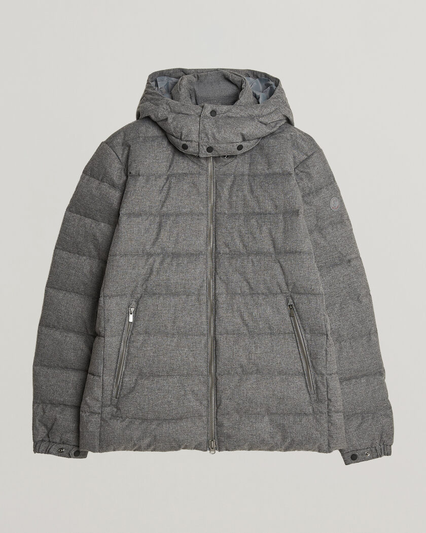 Save The Duck Constantin Padded Flannel Jacket Mid Grey Melange – Grau