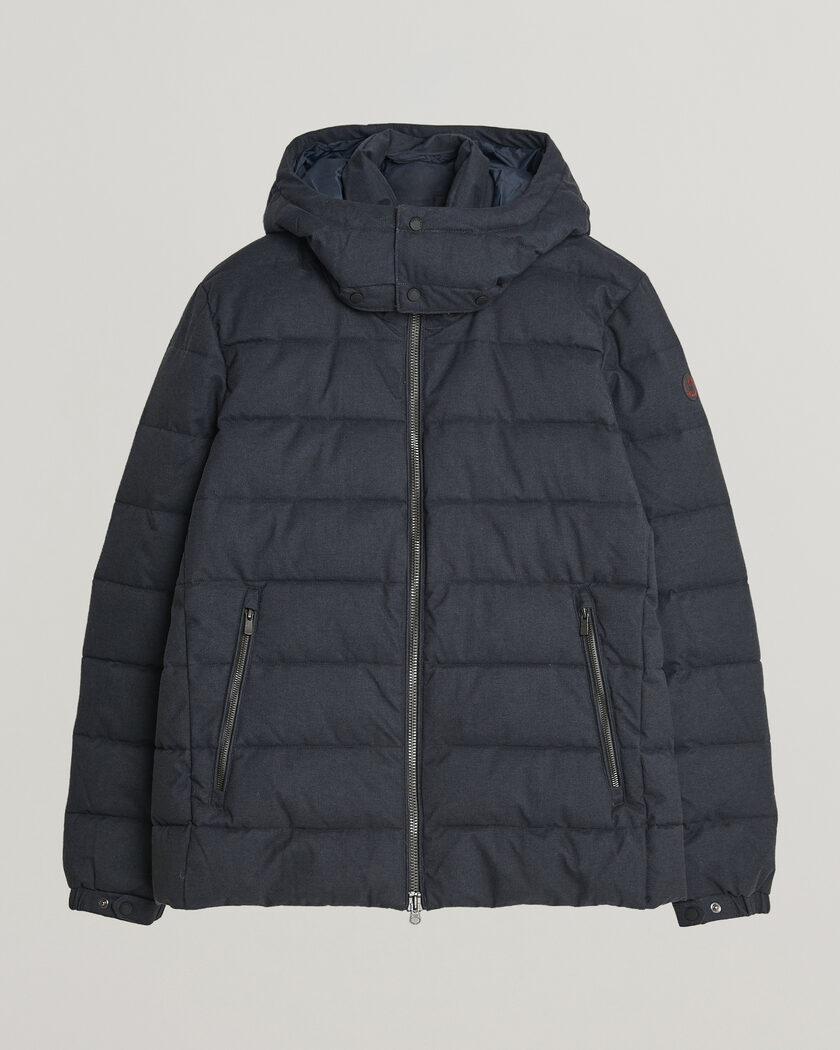 Save The Duck Constantin Padded Flannel Jacket Navy Blue Melange – Blau