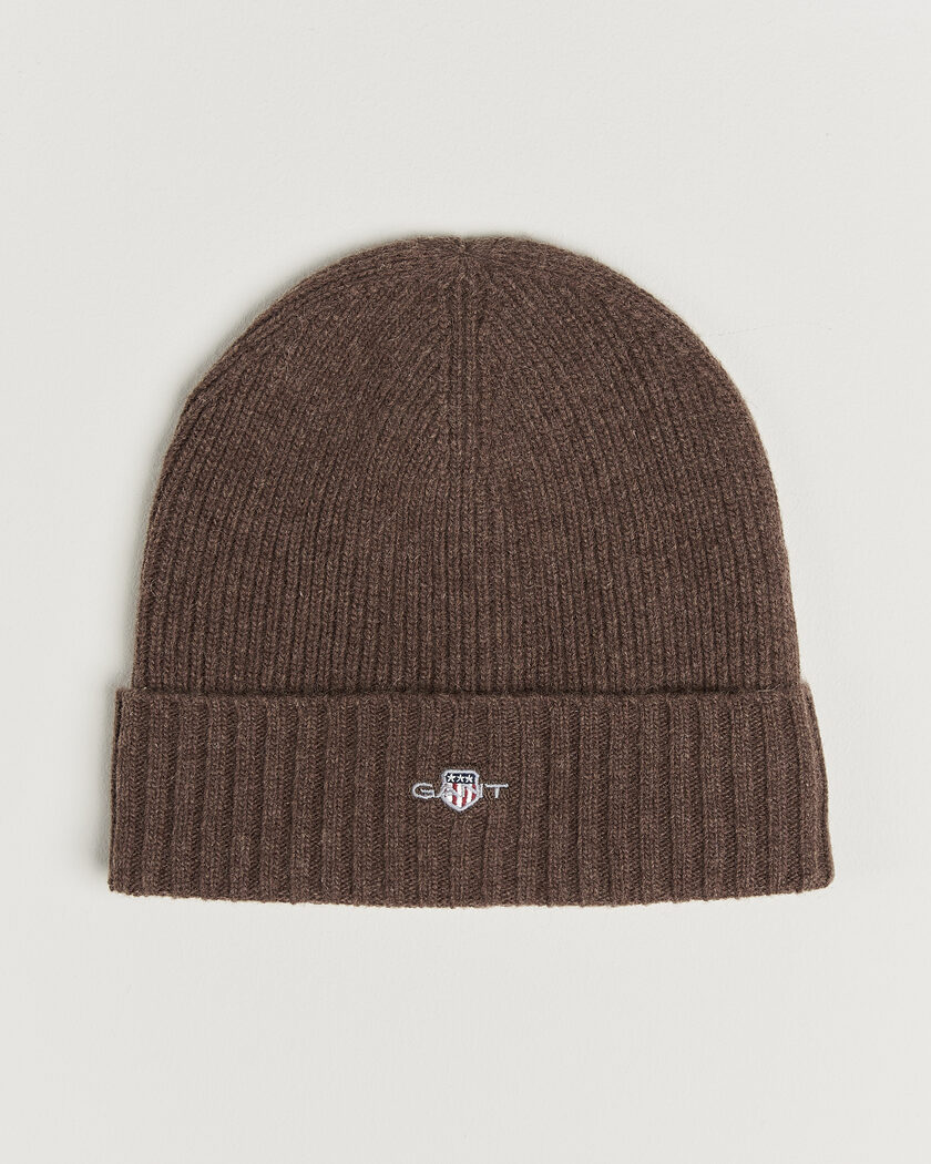 Gant Wool Beanie Shadow Brown – Braun