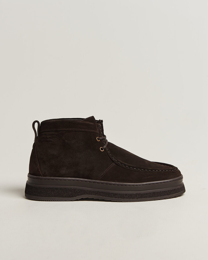 Gant Blistown Shearling Suede Moc Toe Boot Espresso Brown – Braun