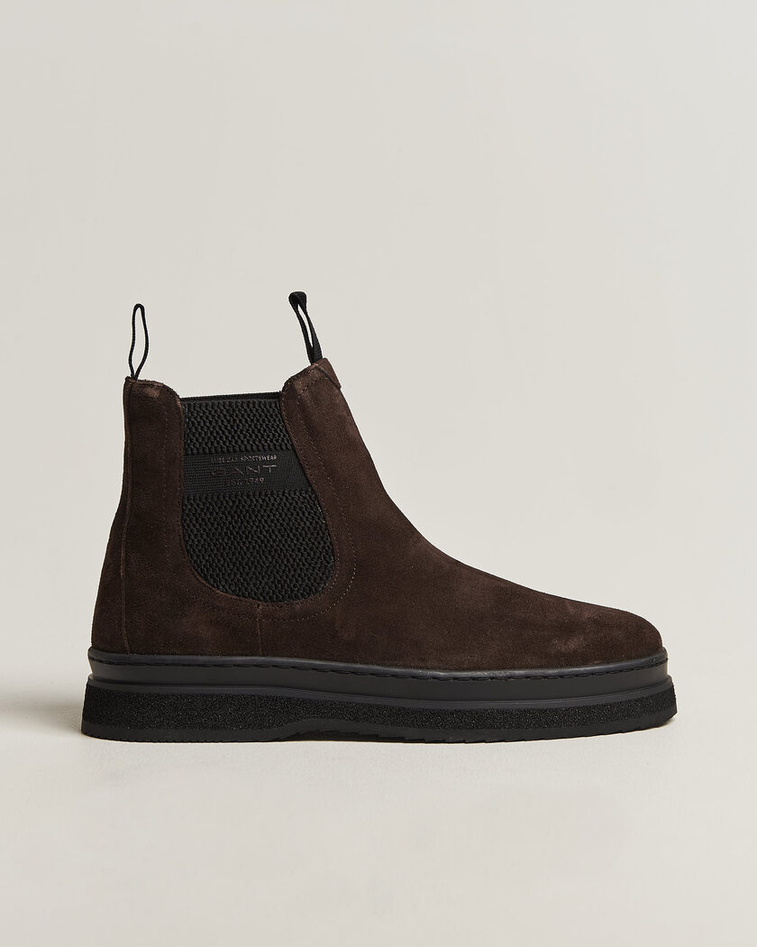Gant Blistown Shearling Suede Chelsea Boot Espresso Brown – Braun