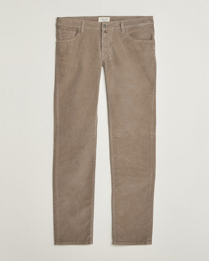 Jacob Cohën Nick Slim Fit Cotton Trousers Grey – Grau