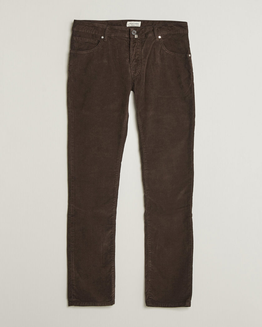 Jacob Cohën Nick Slim Fit Cotton Trousers Brown – Braun