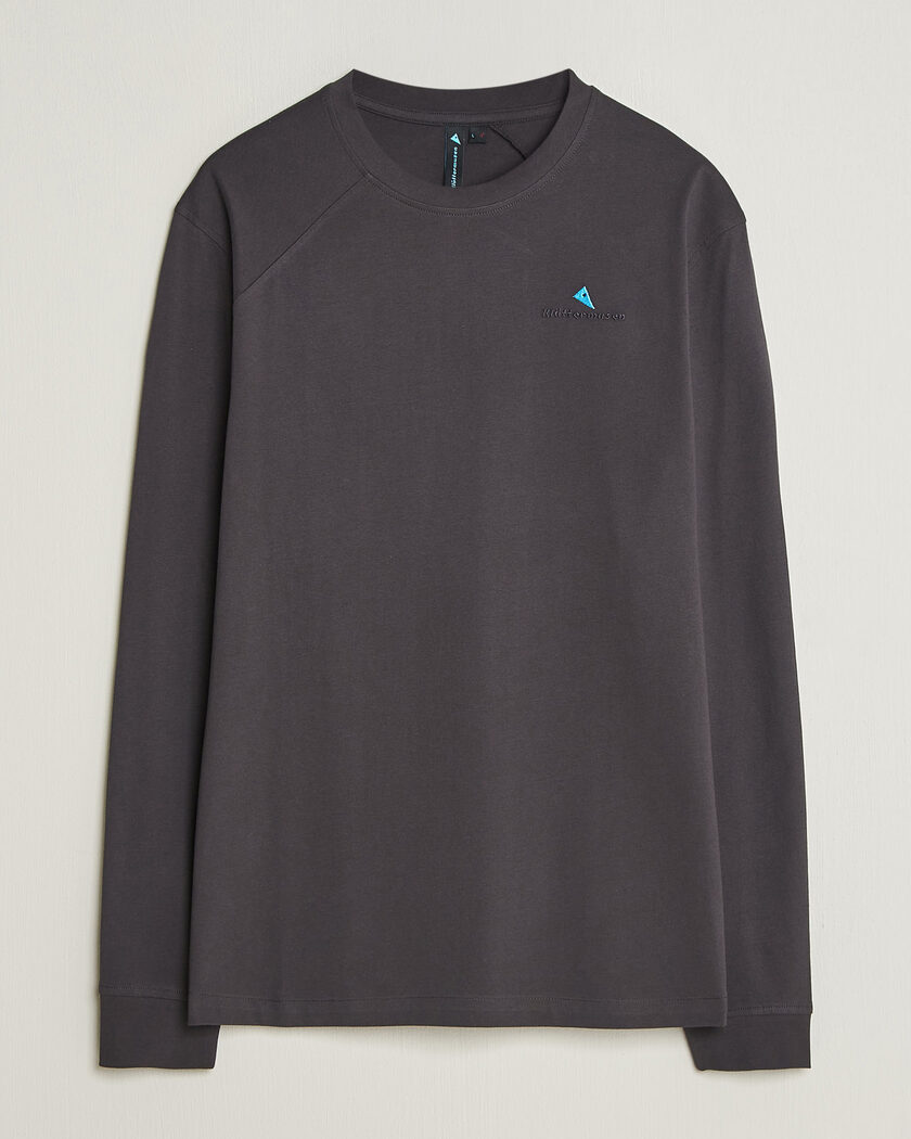 Klättermusen Root Long Sleeve Logo T-Shirt Raven – Schwarz